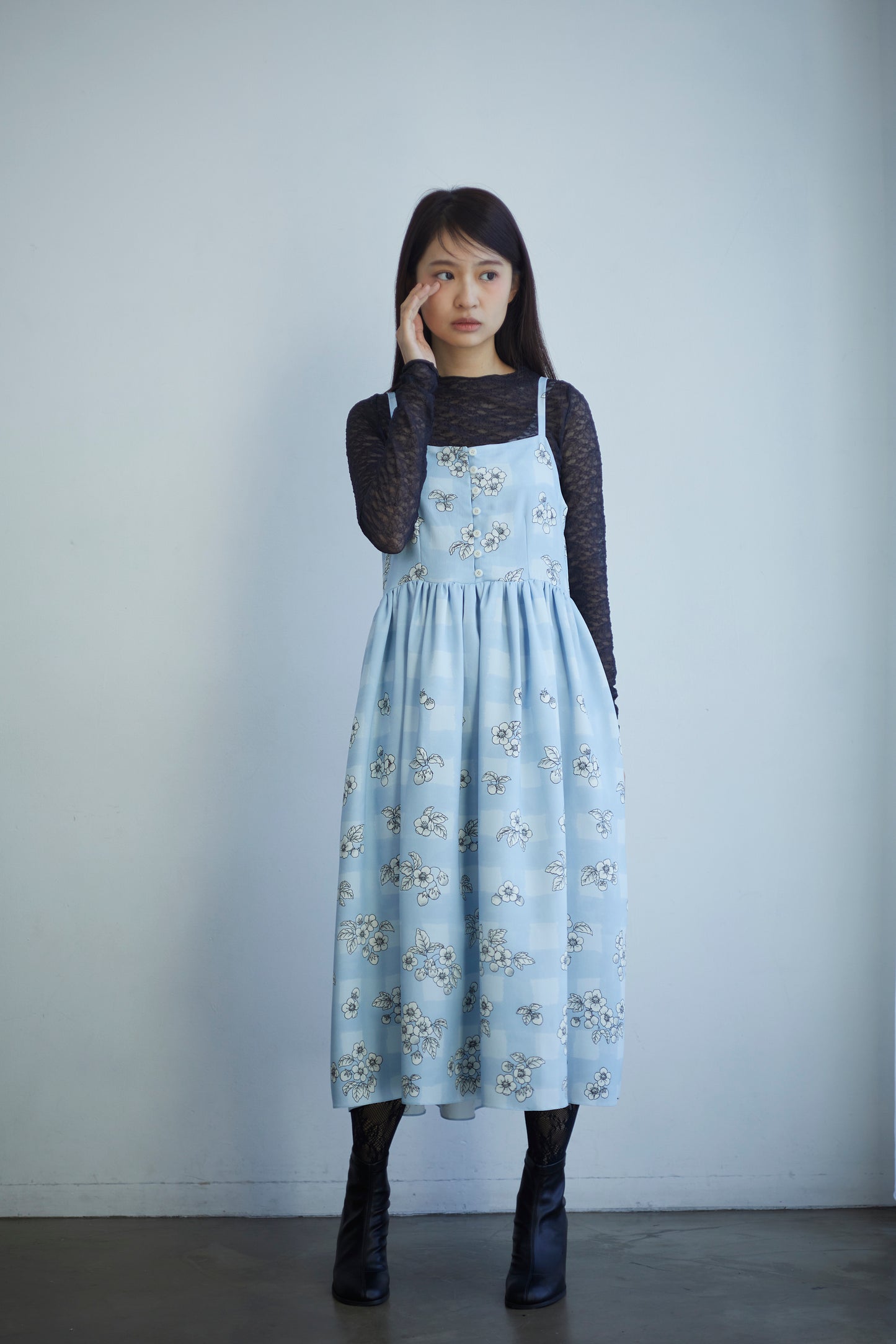 ”いちご園”キャミワンピース "The Strawberry Garden" Strap Dress