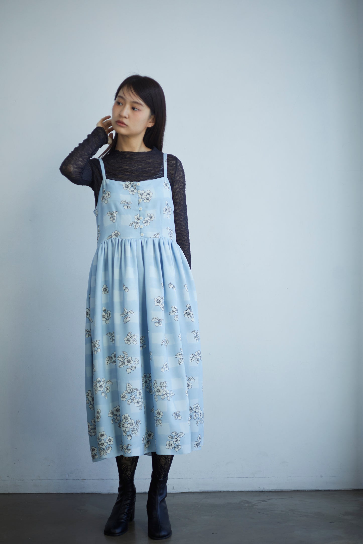 ”いちご園”キャミワンピース "The Strawberry Garden" Strap Dress