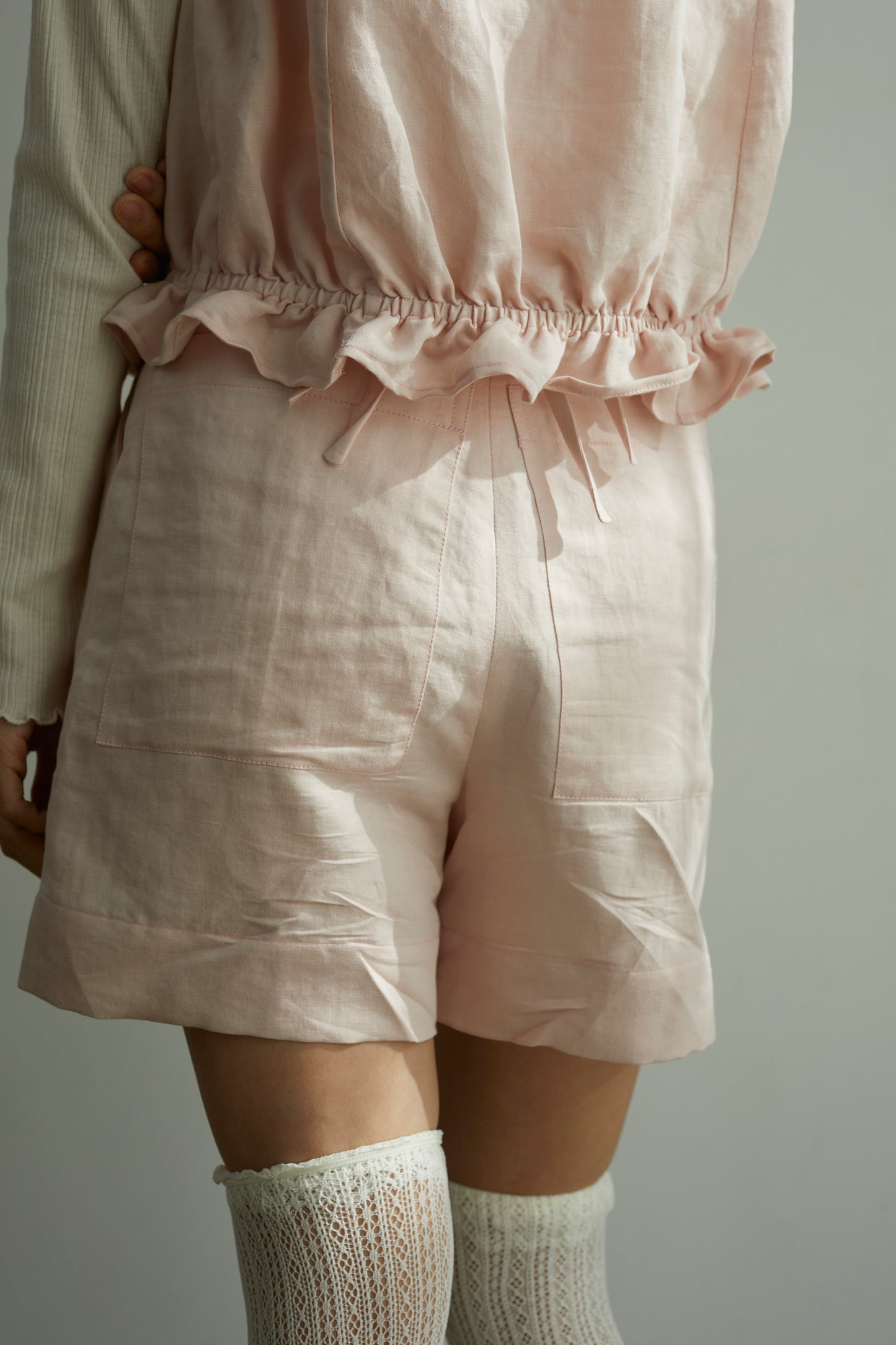 苺のチャイナ釦ブラウス Strawberry Chinese Knot Button Blouse