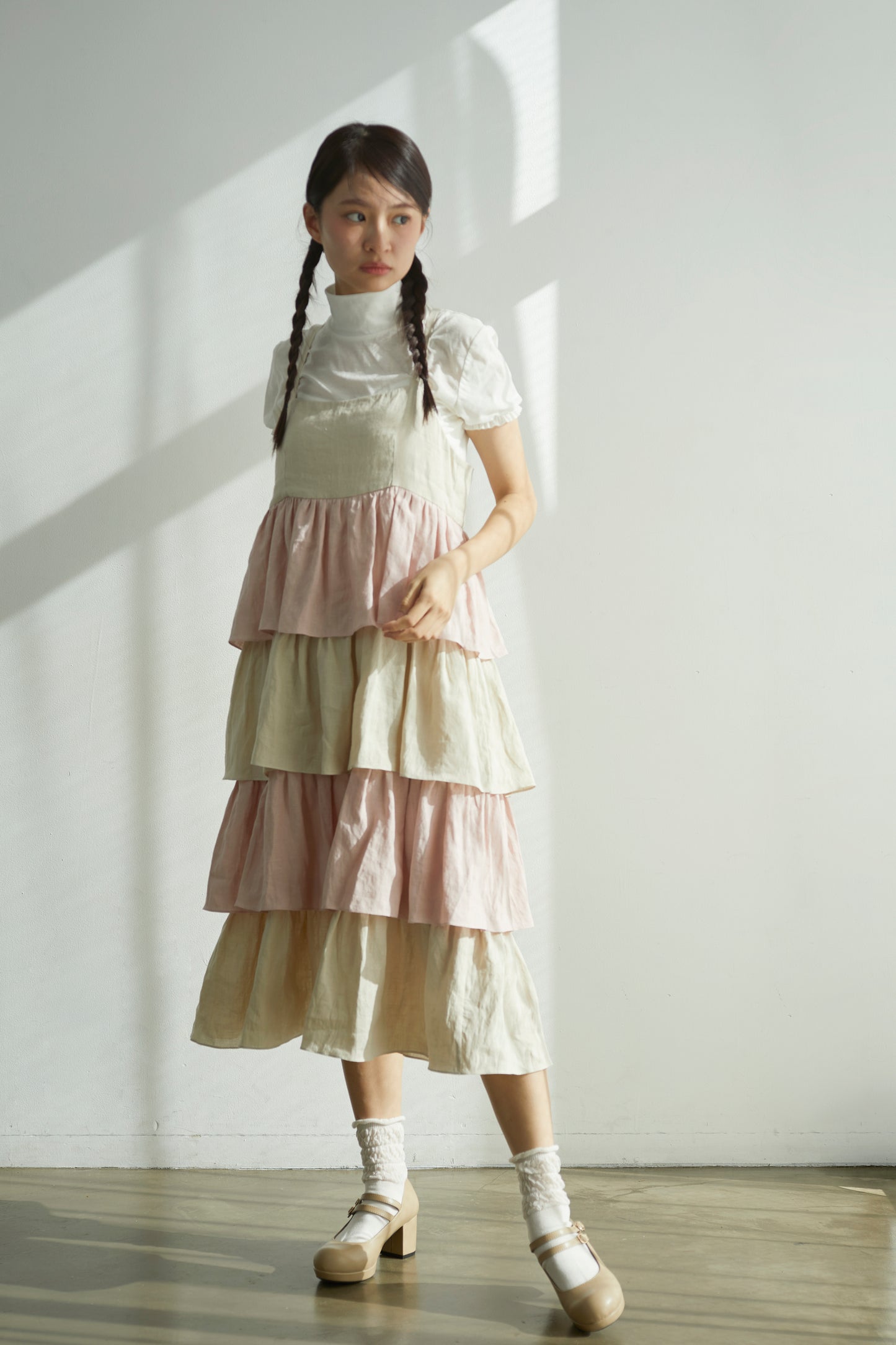 綿飴のティアードワンピース Cotton Candy Tiered Dress