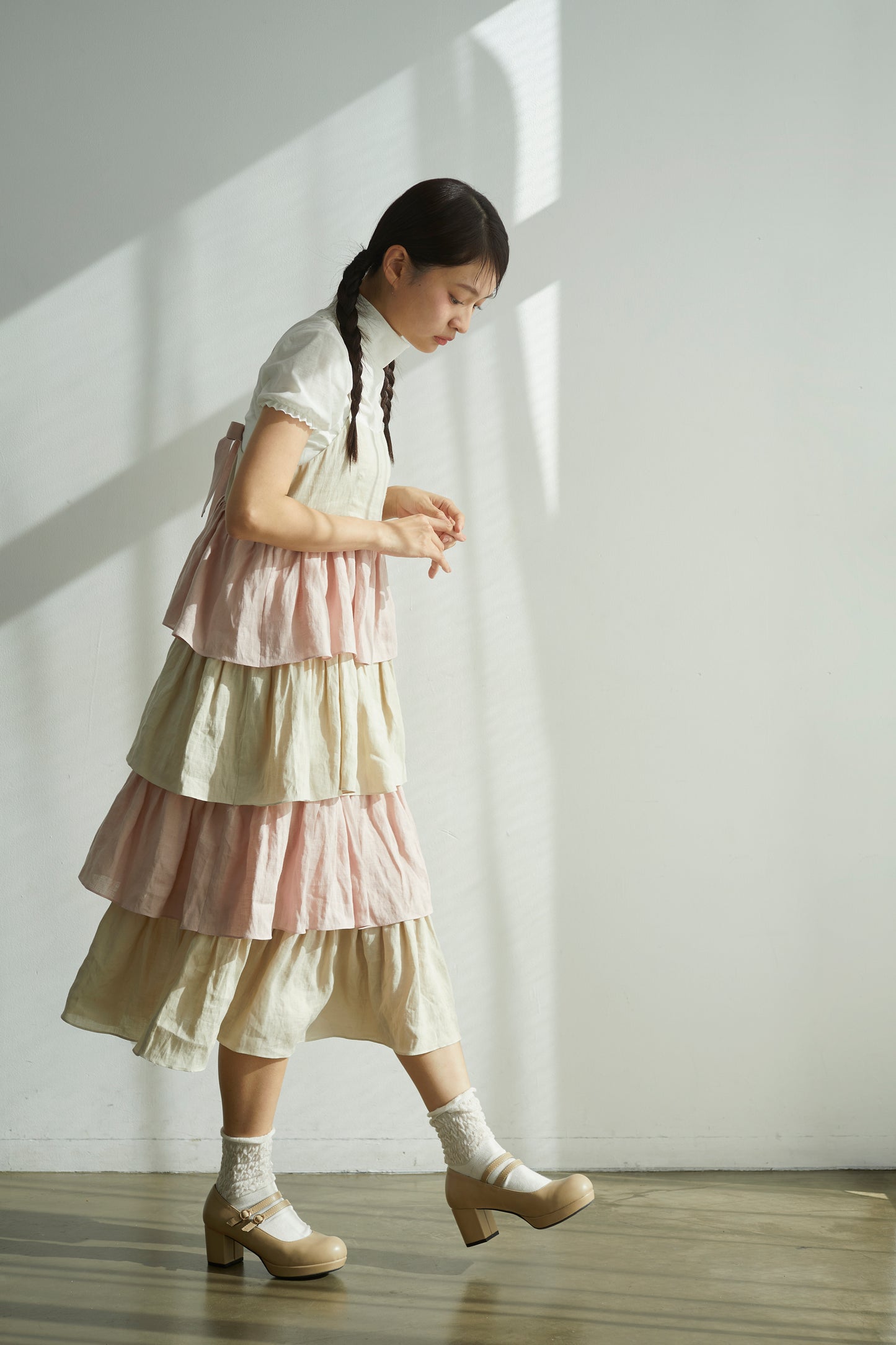 綿飴のティアードワンピース Cotton Candy Tiered Dress