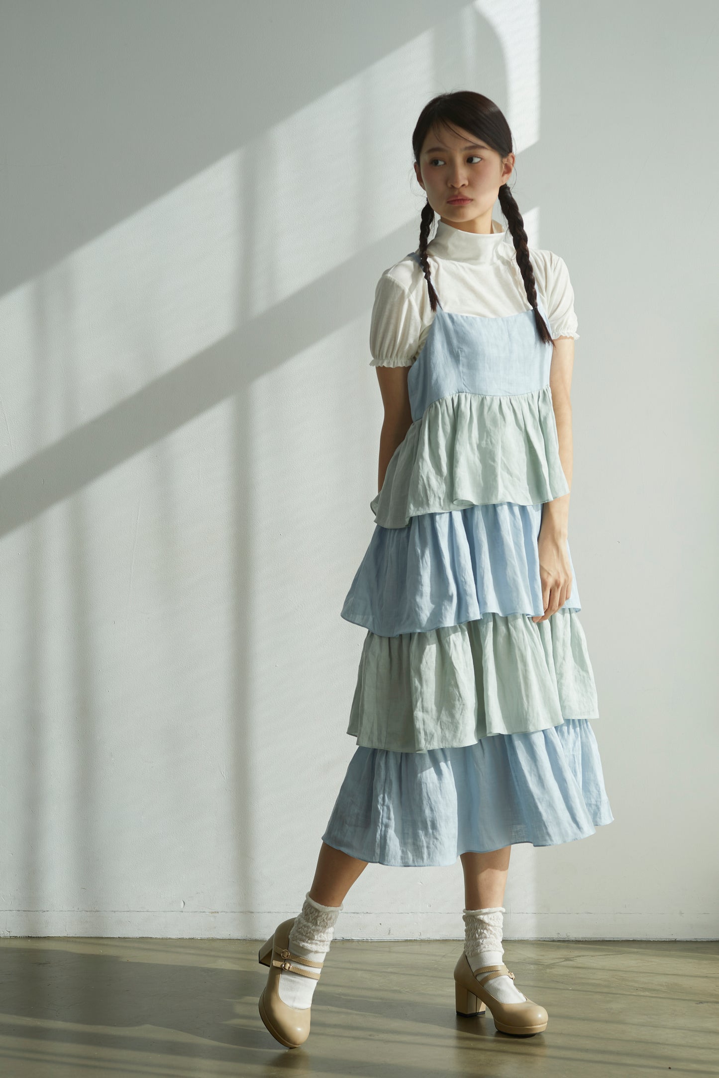 綿飴のティアードワンピース Cotton Candy Tiered Dress