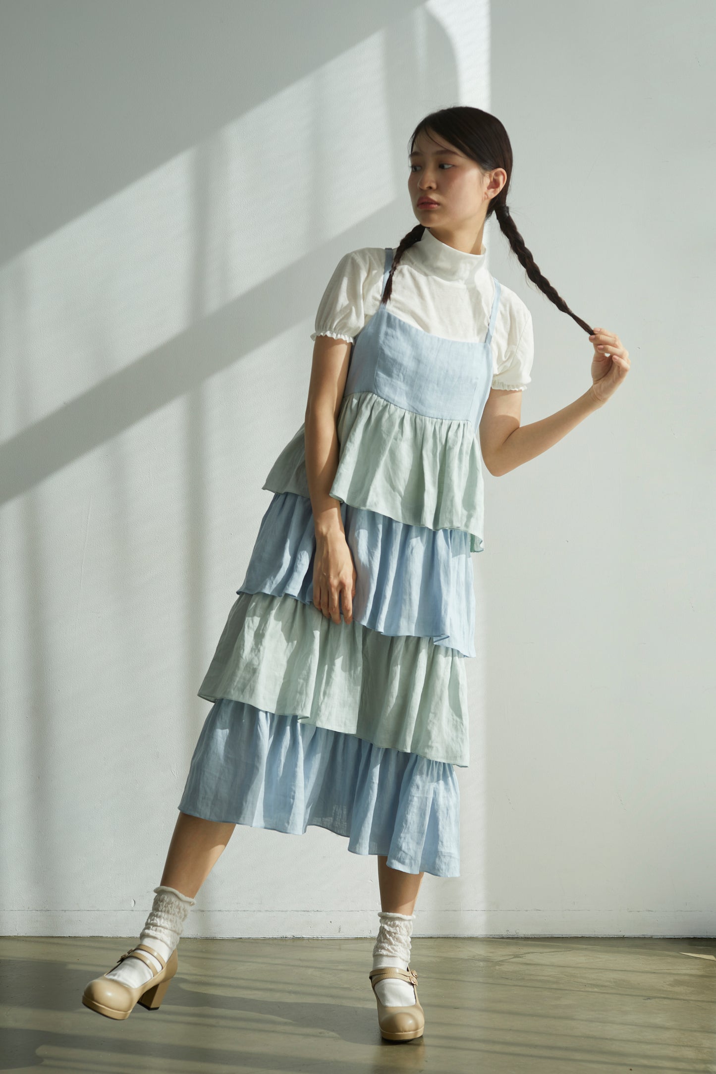綿飴のティアードワンピース Cotton Candy Tiered Dress