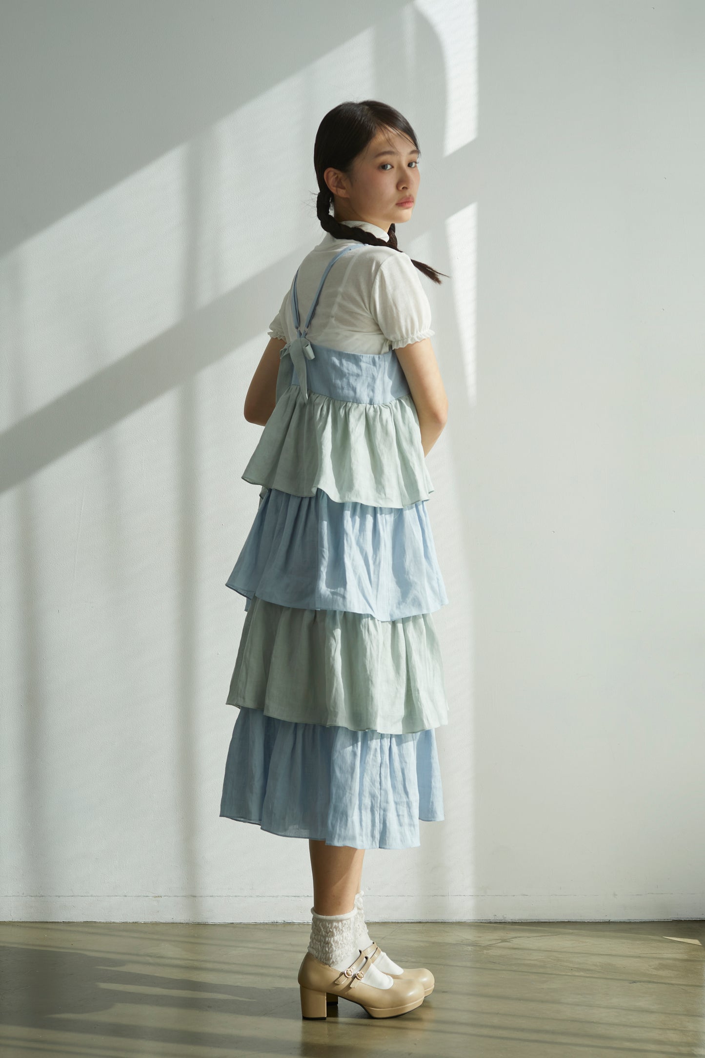 綿飴のティアードワンピース Cotton Candy Tiered Dress