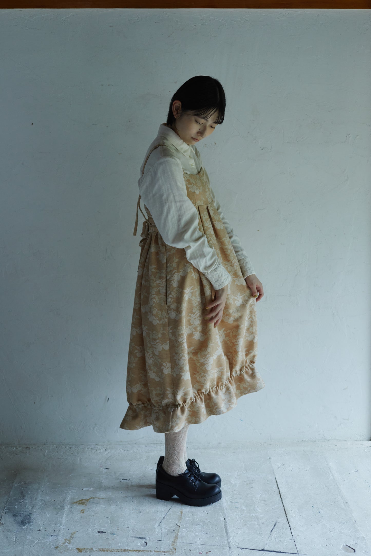 ”秋の果実”キャミドレス ”The Autumn Fruits” Strap Dress