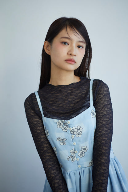 ”いちご園”キャミワンピース　"The Strawberry Garden" Strap Dress