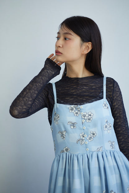 ”いちご園”キャミワンピース　"The Strawberry Garden" Strap Dress