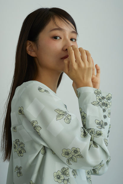 ”いちご園”ブラウス　"The Strawberry Garden" Blouse