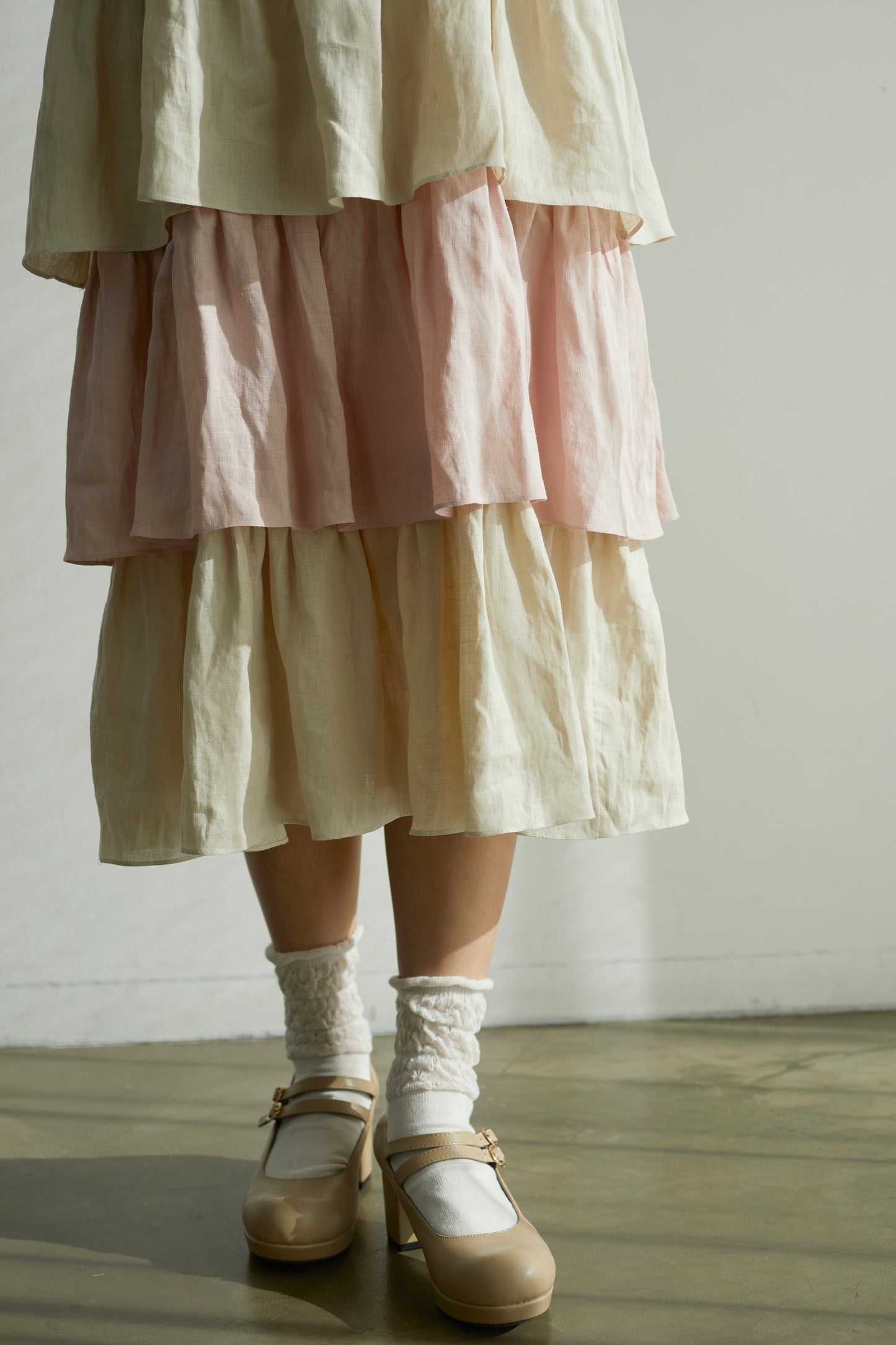 綿飴のティアードワンピース　Cotton Candy Tiered Dress