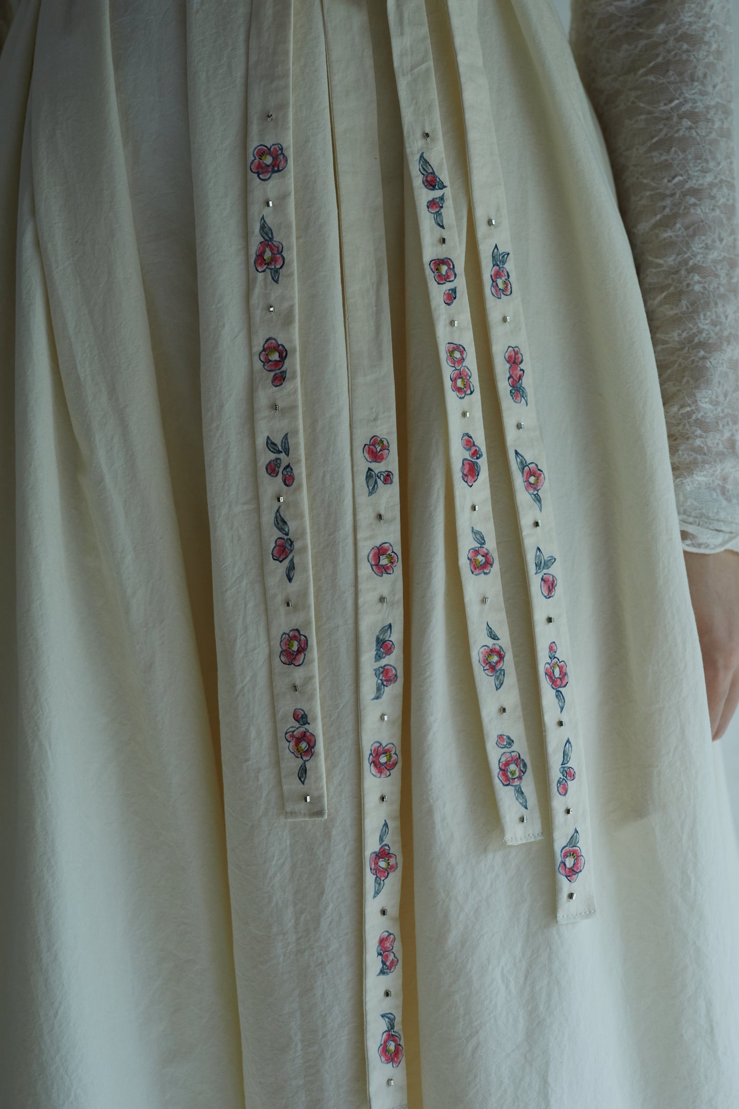 椿のキャミドレス　"Camellia Dress"