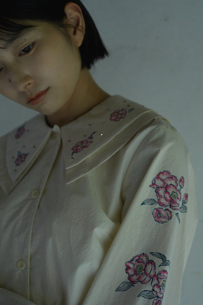 山茶花のシャツ　Sasanqua Shirt