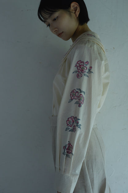 山茶花のシャツ　Sasanqua Shirt