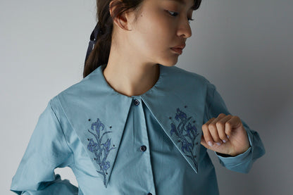 杜若のシャツ　Iris Shirt